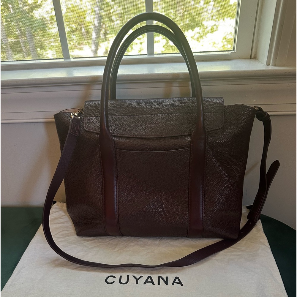 Cuyana Trapeze Satchel - Burgundy